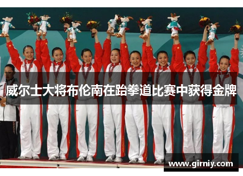 威尔士大将布伦南在跆拳道比赛中获得金牌